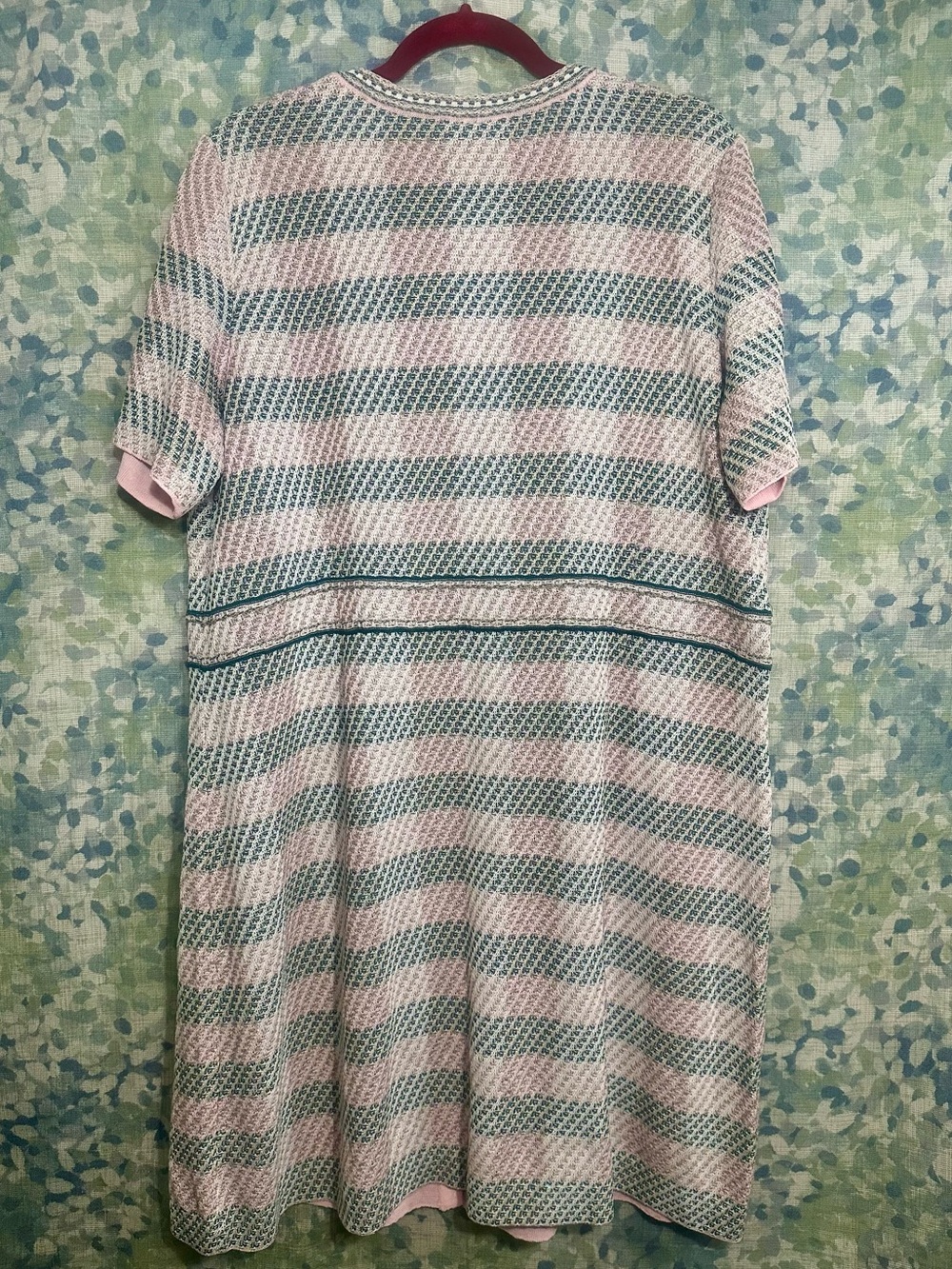 Misook Textured Knit Gold Button Midi Dress XL - Picture 5 of 6